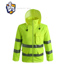 Chaqueta de ropa de trabajo de alta visibilidad chaquetas reflectantes impermeables